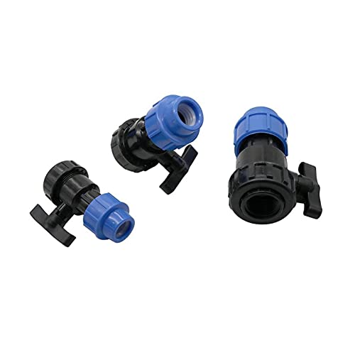 Vanne d'arrêt d'eau DN25 avec raccord rapide étanche pour tuyau d'irrigation PE - 5