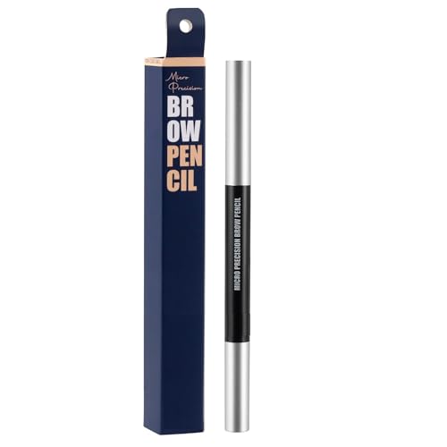 2-in-1 Eyebrow Pencil | Waterproof Brow Makeup With Dual-Ended Precision | Long-lasting |Professional Eyebrow Cosmetics Product (BROWN)