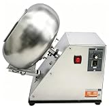 Genérico MáQuina EléCtrica De Recubrimiento De AzúCar MáQuina De Grageas EléCtricas, MáQuina De Grageas De 110v 220v 280w 3-6 Kg/H 520 RPM MáQuina De Grageas para Chocolate (220v)