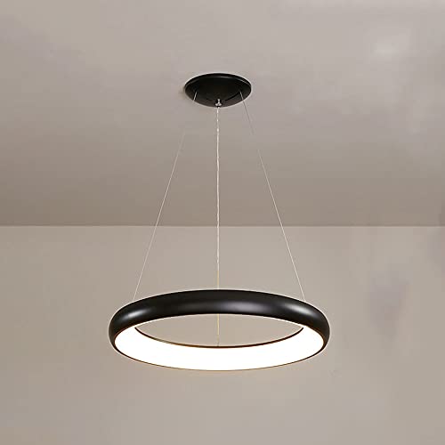 Suspension LED NAMFHZW grand lustre anneau blanc réglable en hauteur