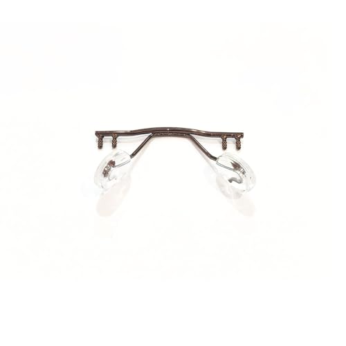 image for LCLONY Glasses Nose Pads Arm Frameless Metal Eyeglasses Bridge Eyewear