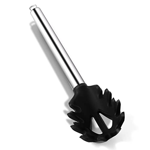 Ragnify Pack Of 2 Pasta Tong And Spaghetti Spoon Tool Set With Stainless Steel Handle And Bpa Free Silicone Tips For Serving Pasta Spaghetti Noodle #TOP7