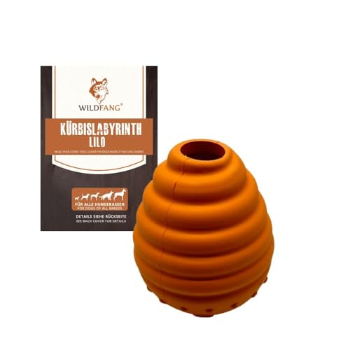 Wildfang® Gioco per Cani per Masticatori Forti, Lilo – Gioco Zucca da Lancio in Gomma Naturale, Igiene Dentale, Indistruttibile