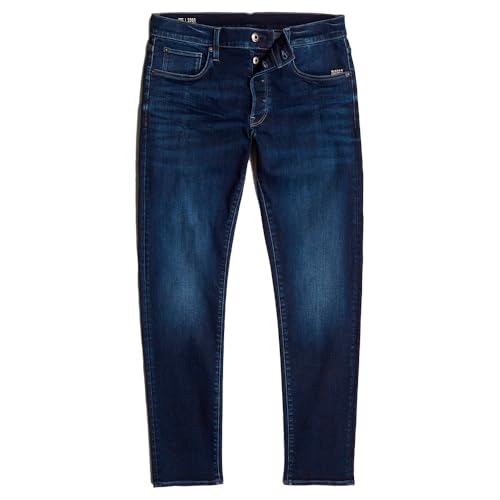 G-STAR Raw - Mens 3301 Slim Jeans, Color Dk Aged, Size: 35W x 36L3
