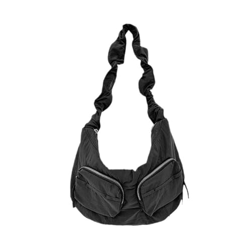 Sac à main avec cordon de serrage plissé noir pour sécuriser vos affaires