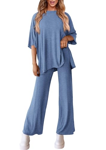 PRETTYGARDEN Two Piece Sets For Women Summer Fashion Lounge Matching Set 2025 Travel Vacation Airport Outfits Clothing