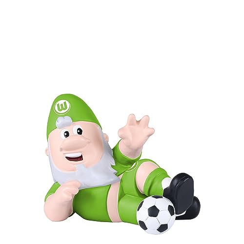 FOCO Offizielles Lizenzprodukt VFL Wolfsburg Grätschender Fußball-Gartenzwerg