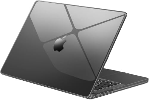 Image of YellowCult Premium Crystal Clear Hard Shell MacBook Cover 14 inch Case Compatible MacBook Pro 2025, 2024, 2023, 2022-21 Model M4 M3 M2 M1 A3112 A3185 A3401 A2918 A2992 A2779 A2442 Black