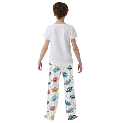 Doodle Saturn Planet Stars Boys Pants for Kids Jogger Pants with Pockets S-XL3