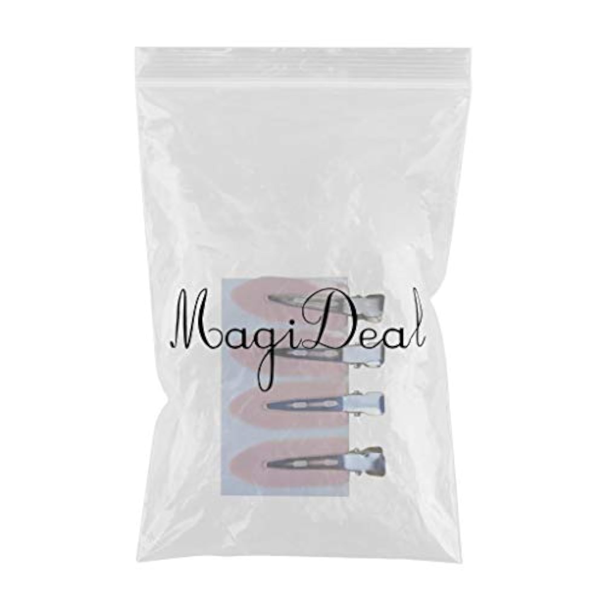 4Pcs No Bend Seamless Curl Pin Hair Clips for Makeup