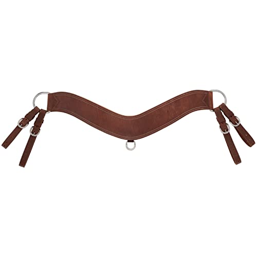 Collier de poitrine Weaver Leather Protack Steer en cuir de vachette pour selle western