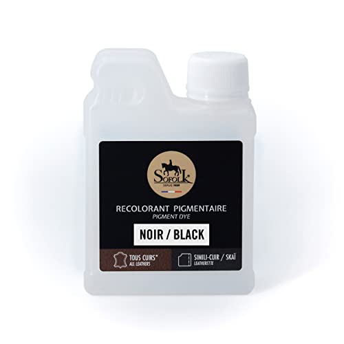 Sofolk - Peinture Cuir/Simili-Cuir - Recoloration pour Cuir Abimé, Rayé, Giffré, Décoloré - Volant de Voiture, Siège Auto, Canapé, Chaussure, Veste et...