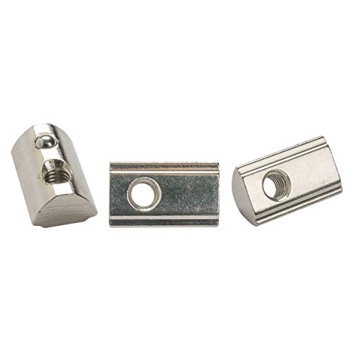 Preisvergleich Produktbild 10er Set halbrunden Nutensteine für Aluminium-Konstruktionsprofile M6 M5 (Gewinde M6 für 3030)