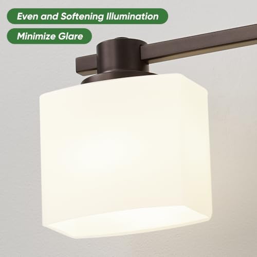 Image of 23 Inch Oil Rubbed Bronze Vanity Light for Bathroom Light Fixtures Over Mirror 3 Light Bathroom Vanity Light Vintage Rustic Farmhouse Lighting Bulb lamp Modern Above Sink wall Sconce