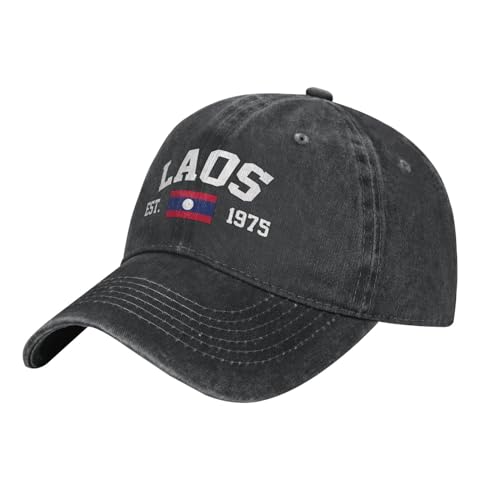 Casquette Baseball Drapeau du Laos Sport Casquette Réglable Cap Coton Casquette De Chasse pour Running, Voyages, Extérieur