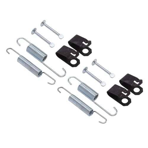 Yobadam Cart Brake Shoes Spring Kit, High Strength Steel Brake Shoes Kit, Replacement Spring with 4 Retaining Springs, 4 Pins, 2 Lower & 2 Upper Springs, Ideal for DS 1980 UP and