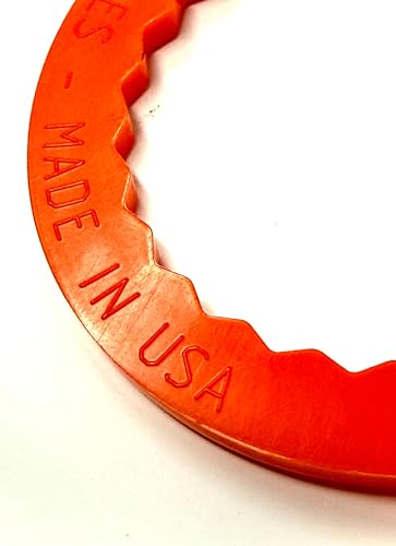 Image of 33mm Loose Lug Nut Indicator, Bright Orange, 1000-Pack, Visual Safety Alert for Class 6-8 Trucks and Buses - Made in USA