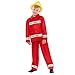 Produktbild amscan Feuerwehr Kostüm für Kinder in Rot