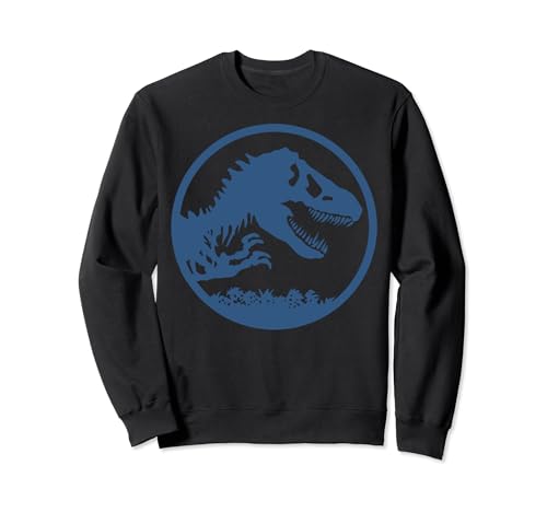Sweat Jurassic Park bleu royal imprimé fossile vintage pour homme et femme