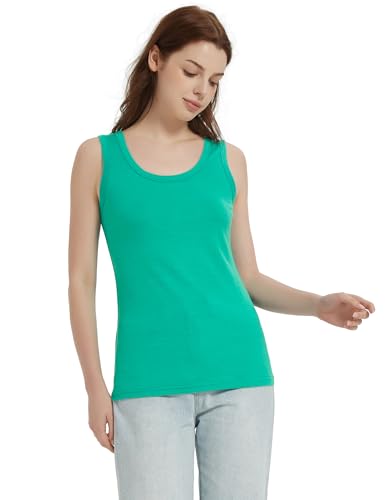 Image of 100% Merino Wool Tank Top for Women, Scoop Neck, Active Lightweight Breathable Undershirt, No-Odor Base Layer