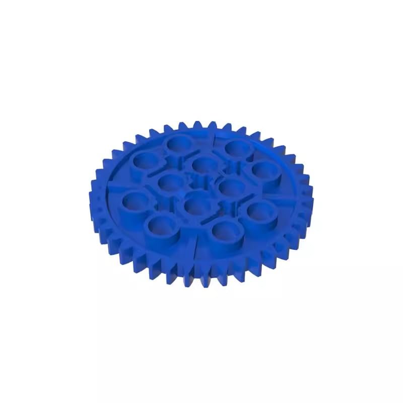 GDS-1099 Compatible with LEGO 3649 Gear Technic Gear 40 Tooth, Blue, 10 PCS