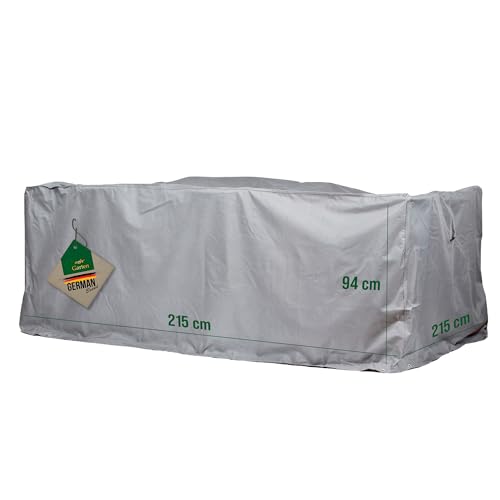 Mehr Garten Gartenmöbel Abdeckung Sitzgruppe rechteckig, 215x215x94 cm, grau, Oxford 600D Gewebe, Schutzhülle für Gartentisch und Gartenstühle, wasserdicht, UV-beständig und wetterfest Mehr Garten Gartenmöbel Abdeckung Sitzgruppe rechteckig, 215x215x94 cm, grau, Oxford 600D Gewebe, Schutzhülle für Gartentisch und Gartenstühle, wasserdicht, UV-beständig und wetterfest