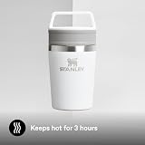Stanley 1913 Cafe To-go Kubek Podróżny 0.35L – Frost | Utrzymuje Ciepło Przez 4 Godziny – Zimno Przez 5 Godziny – Stal Nierdzewna – Można Myć W Zmywarce