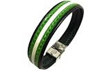 YOJAN PIEL | Pulsera De Piel Bandera Andalucía (Ajustable de Largo, Negro) | Complementos de Moda Unisex para Hombres y Mujeres de Estilo Atemporal y Elegante | Regalos Originales y Exclusivos