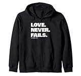 t-shirt cristiana love mai fails gesù. fede. dio felpa con cappuccio