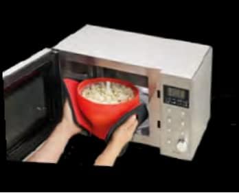 EMEF MICROWAVE POPCORN MAKER - COLLAPSIBLE SILICON BOWL EASY TO MAKE