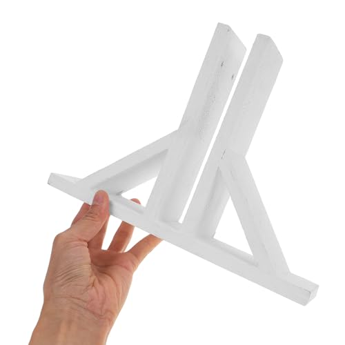 Support de clôture en bois facile à assembler, embase stable Gatuida blanche x2 - 4