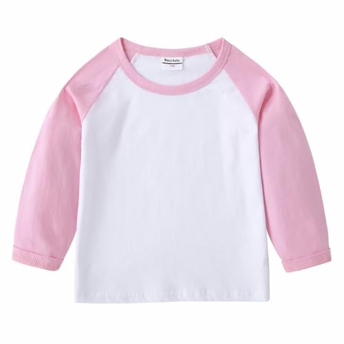 Kids Boys Girls Cotton Outfit Color Block Long Sleeve Crewneck Shirts Elastic Waist Drawstring Pants Clothes Set3