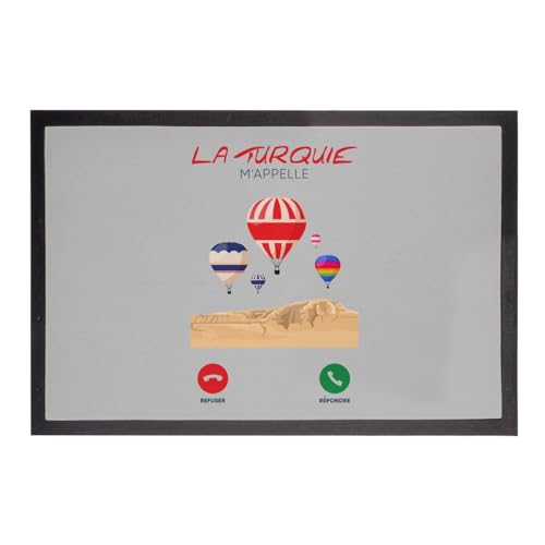 Fabulous Paillasson Gris - La Turquie m'appelle Voyage Passion Culture - Dimensions: 60x40cm