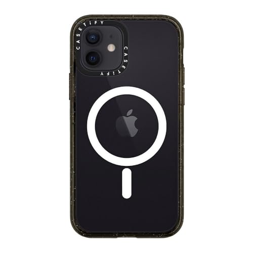 Image of CASETiFY for iPhone 12 Case - Impact Compatible with MagSafe Clear Black