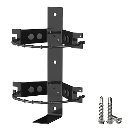 Premium Fire Extinguisher Mount Bracket 2-Pack - Fit for 2.5&5lb Extinguishers, Heavy-Duty & Easy Installation - Ideal for Home, RV, Vehicle, Boat, Marine & Commercial Use - Black