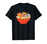 Kawaii Anime Cat Shirt Japanese Ramen Noodles Gift TShirt T-Shirt