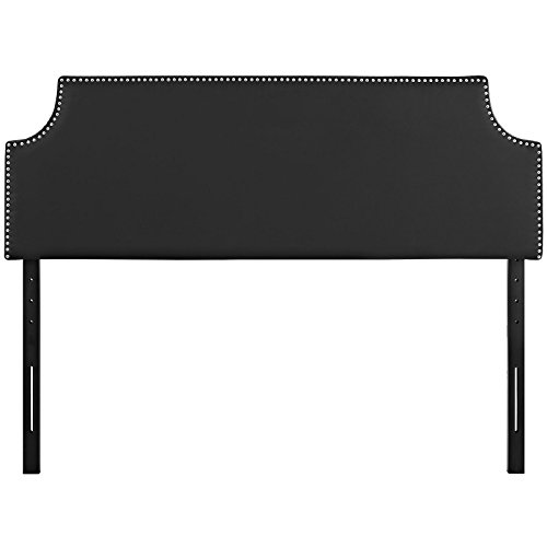 Modway Laura Vegan Leather Upholstered Full Size Headboard With Nailhead Trim In Black #TOP15