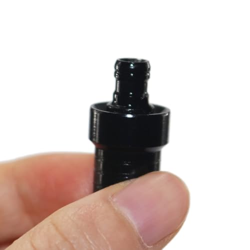 Image of PRO BAT 10 Pack One Way ATV Dirt Bike Fuel Tank Cap Gas Cap Tube Vent Breather for Dirt Bike All Quads Off-road Motorcycle PW50 PW80 TW200 CRF XR CR, Black