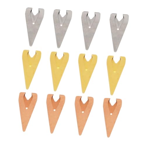 HOUDERCO Lot de 12 Pinces Marque-pages en Acier Inoxydable Vintage, Clips Multifonctions Rétro pour Agenda, Décoration de Livres, Usage Scolaire et Bureau
