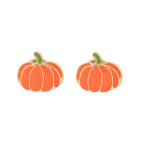 Pumpkin Stud Earrings for Women Unique Fashion Earrings Halloween Party Costumes Earrings Thanksgiving Day Jewelry Gifts (Style3)