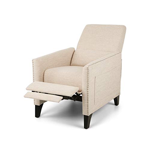 Sillón acolchonado beige marrón miniatura 6