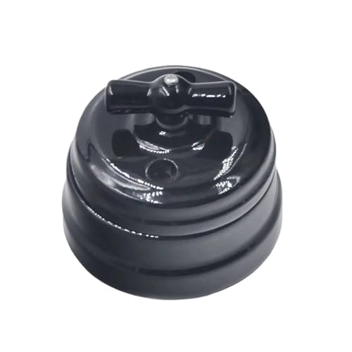Commutateur céramique rotatif 10A 250V bouton robuste pour lampe murale