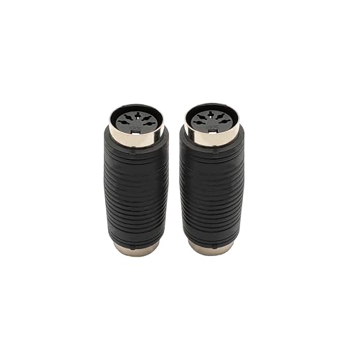 Image of 5-Pin DIN MIDI Female to Female Adapter Dual MIDI Gender Changer for Live Performances, Studio Setups 2 pcs