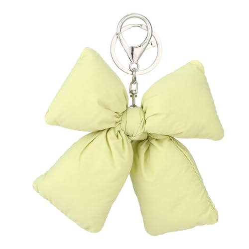 Image of Pink Bow Keychain Bag Charms Y2K Bowknot Plaid Keychains Coquette Aesthetic Purse Handbag Backpacks Charms (Green)