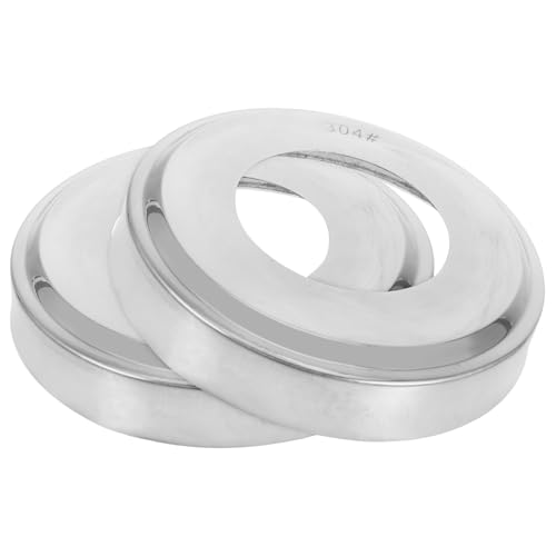 TIDTALEO 2 Piezas Cubiertas de Acero Inoxidable para Barandillas de Escalera de Piscina Enterrada de Tapas Decorativas para Seguridad y Estabilidad de Pasamanos