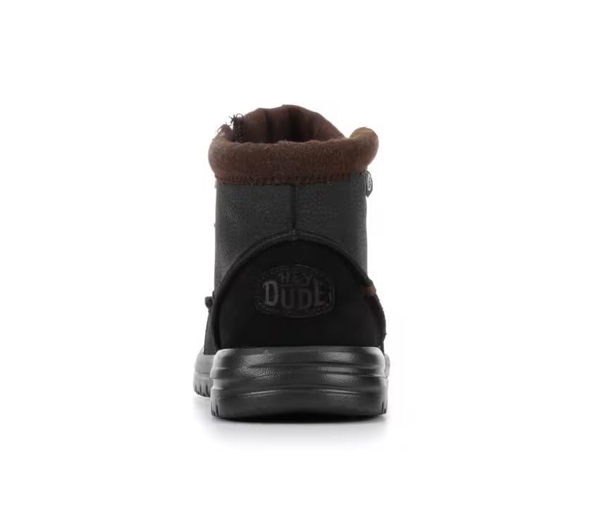 Image of HEYDUDE Men's Bradley Classic Boots | Lightweight, Water-Repellant Men's Pull-On Shoes for Everyday Adventure (Black-1, US Footwear Size System, Adult, Men, Numeric, Medium, 10)