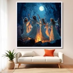Cuadro de arte forestal para decorar salones con misticismo 2