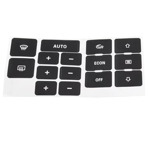 Kit de réparation de bouton tableau de bord AC autocollants noirs Audi A6 C5