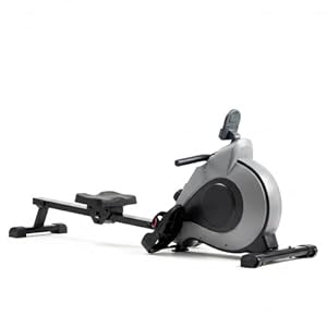 Rowing Machine, Magnetic Rower for Home with 350LB Weight Capacity, Whisper Quiet Resistance, LCD Monitor & Tablet Holder, Comfortable Seat Cushion, Compact Space-Saving Design
