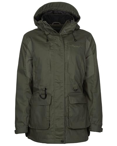 Pinewood Damen Hundesport Trainer Jacke - Outdoor Jacken für Damen - funktionell ausgestattete Jacke mit vielen Taschen und Platz für Hundetraining Zubehör - Winddicht und wasserabweisend